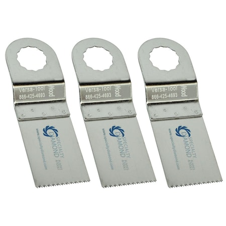 Versa Tool 30mm Stainless Steel Multi-Tool Saw, Fits Fein Supercut Oscillating Tools, PK 3 FB3E-D